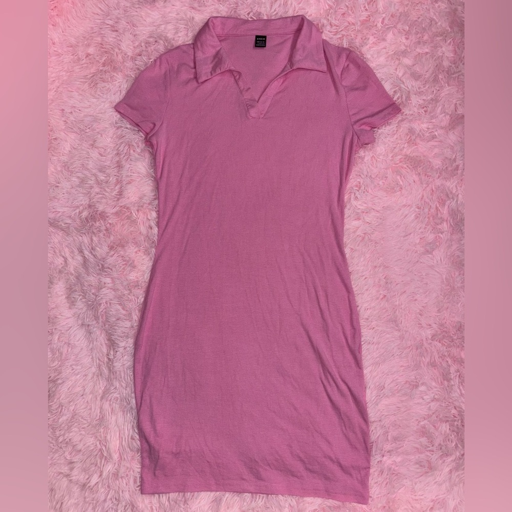 Pink Polo Dress - Size Large